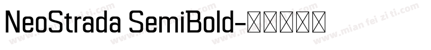 NeoStrada SemiBold字体转换